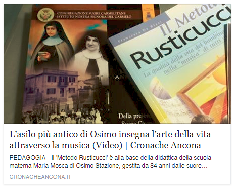 L'asilo più antico di Osimo insegna l'arte della vita attraverso la Musica